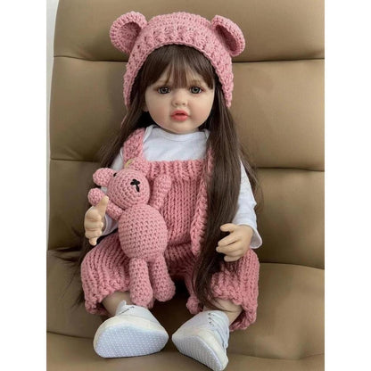22" Realistic Reborn Baby Girl Doll - Full Silicone white by HitMyNeed