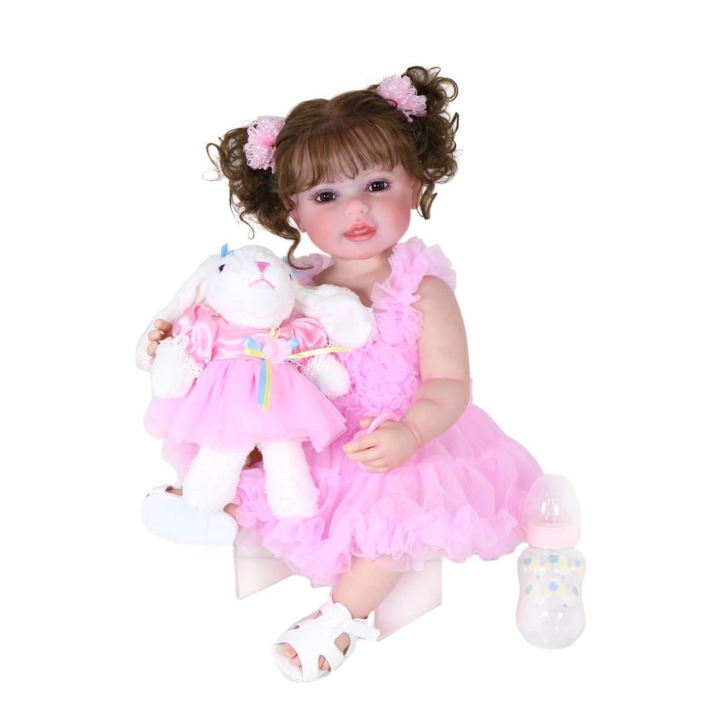 22" Reborn Toddler Girl Doll with 3D Skin & Hair by HitMyNeed