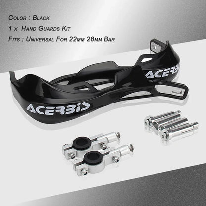 22mm 28mm Motorcycle Hand Guards for Dirt Bikes 22-28mm-black by HitMyNeed