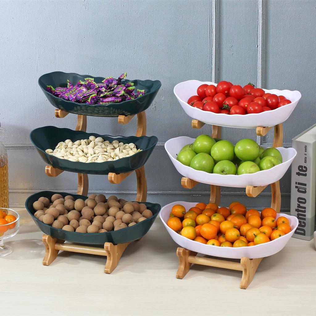 2/3 Layer Modern Plastic Fruit & Snack Stand by HitMyNeed