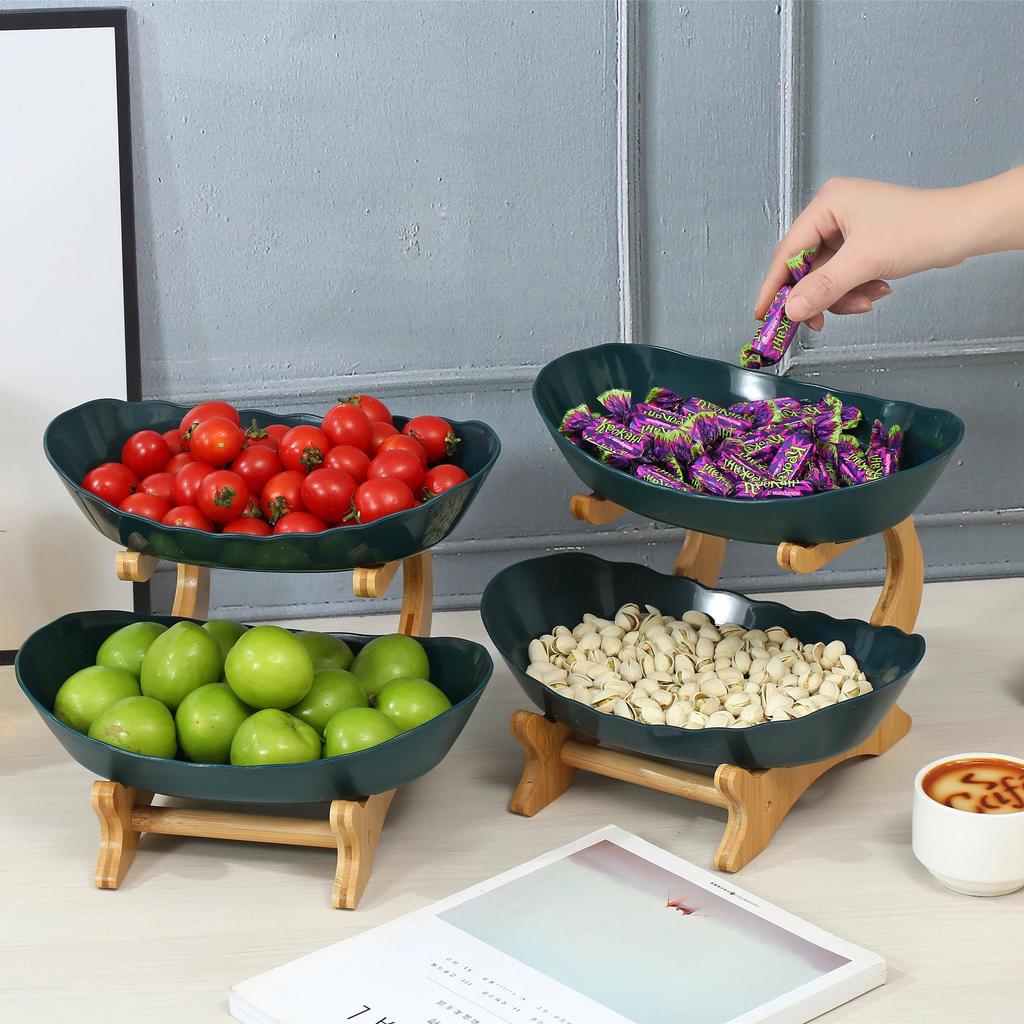 2/3 Layer Modern Plastic Fruit & Snack Stand by HitMyNeed