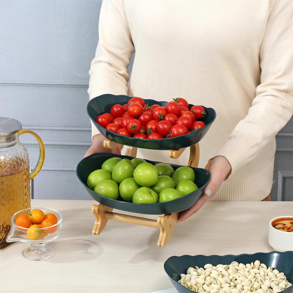 2/3 Layer Modern Plastic Fruit & Snack Stand by HitMyNeed