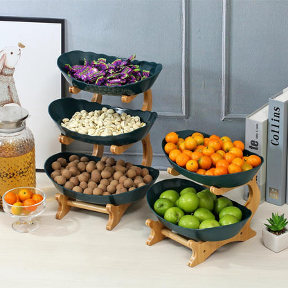 2/3 Layer Modern Plastic Fruit & Snack Stand Three (3) by HitMyNeed