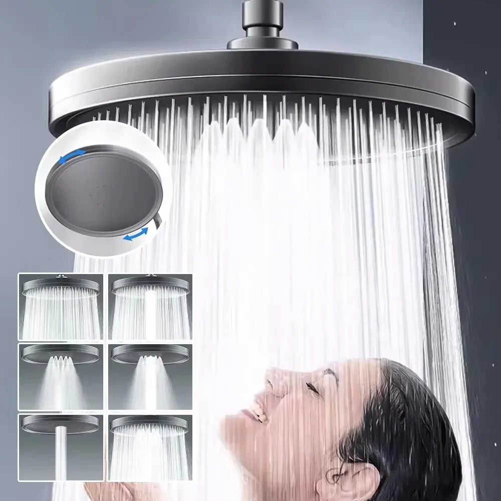 230mm 6-Mode High Pressure Rainfall Shower Head by HitMyNeed