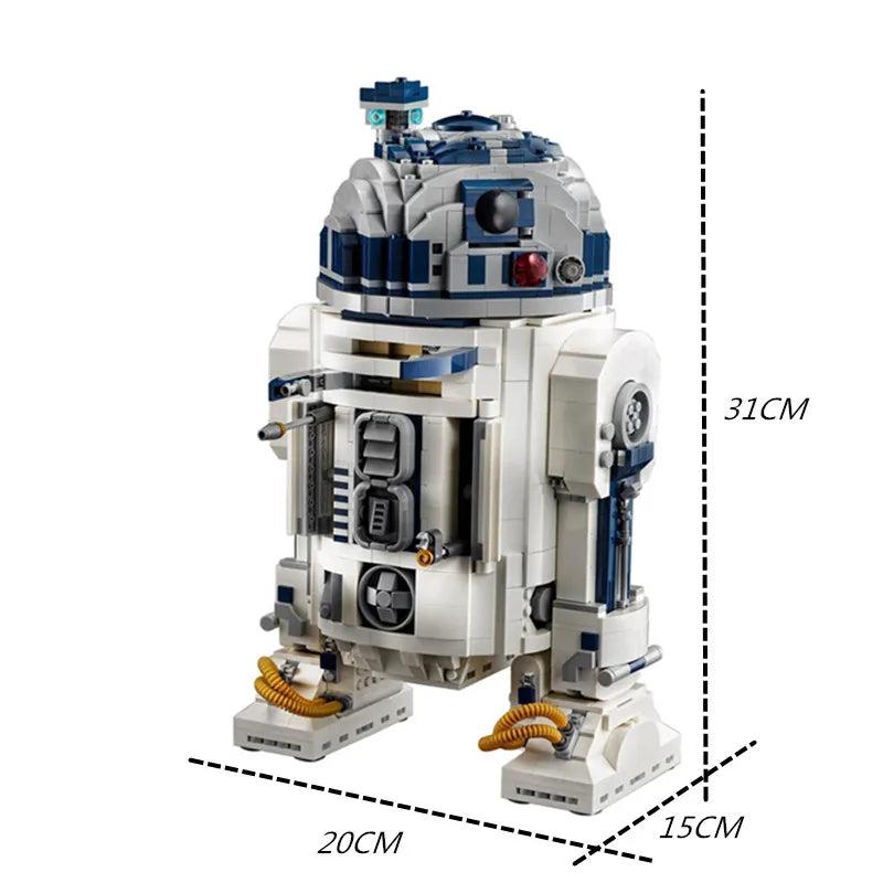 2314pcs Space Robot R2 Droid Building Model 75308 by HitMyNeed
