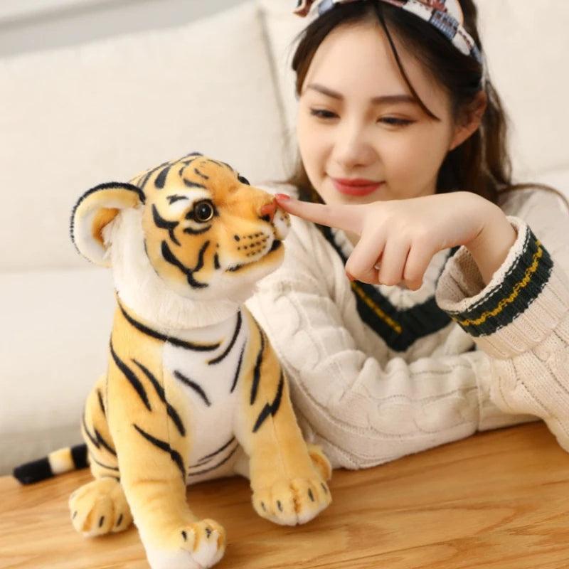 23cm Baby Tiger Plush Toy Pillow for Kids by HitMyNeed