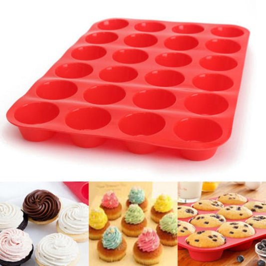 24-Cavity Silicone Cupcake & Muffin Pan by HitMyNeed