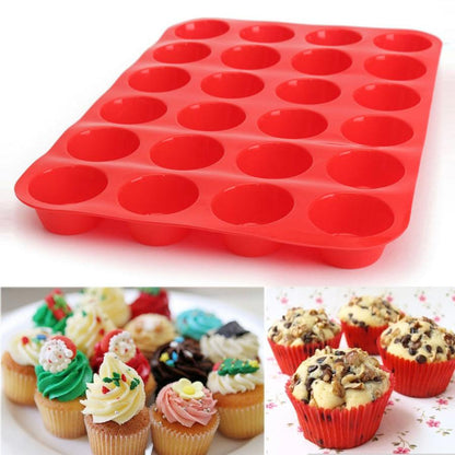 24-Cavity Silicone Cupcake & Muffin Pan by HitMyNeed