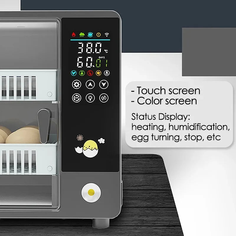 24 Egg Automatic Incubator with Touch Control by HitMyNeed