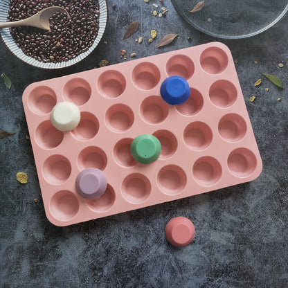 24-Hole Silicone Mini Muffin Pan by HitMyNeed