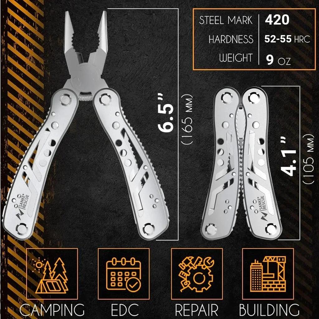 24-in-1 Multitool Pliers for Camping & Survival by HitMyNeed
