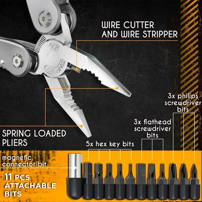 24-in-1 Multitool Pliers for Camping & Survival by HitMyNeed