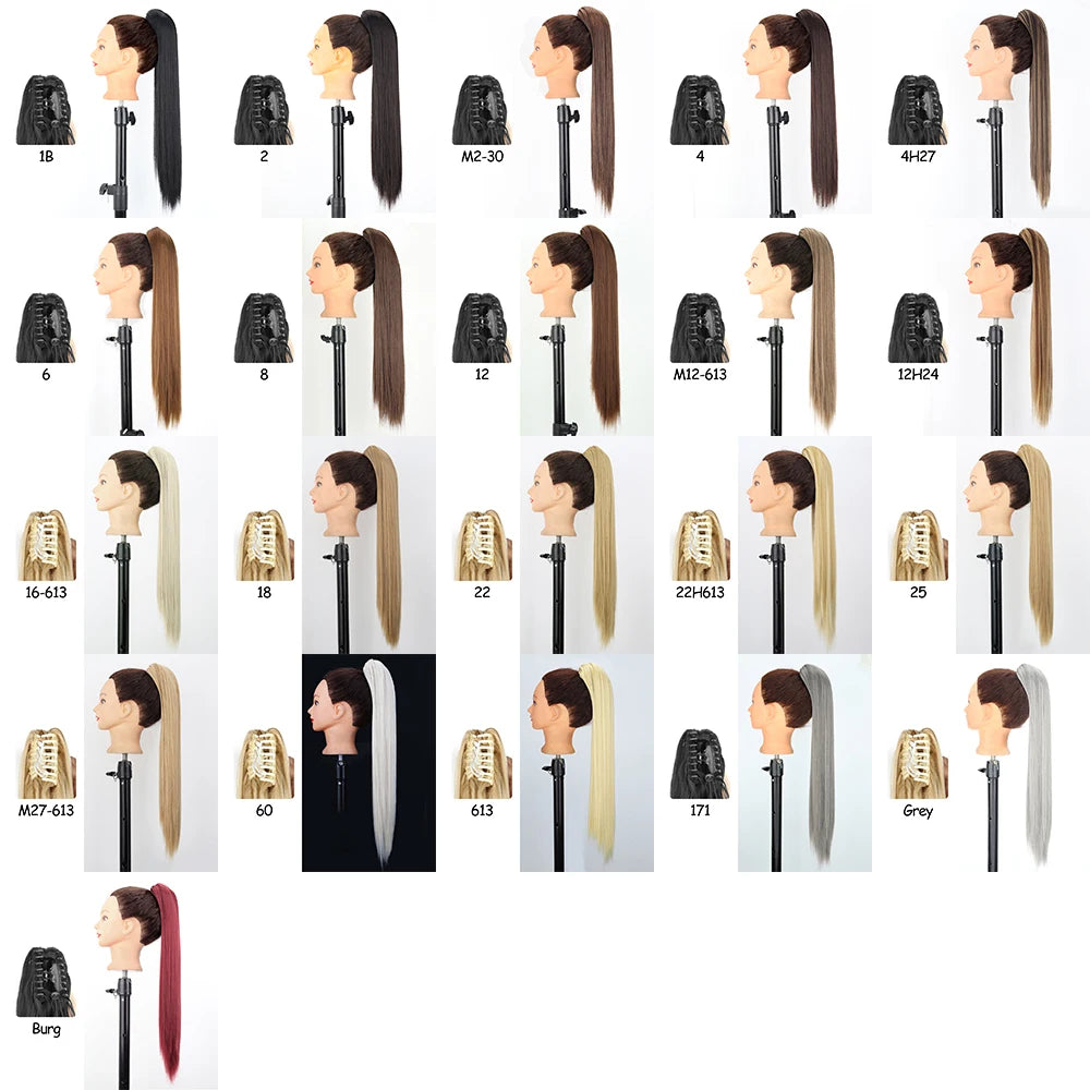 24-Inch Blonde Wavy Claw Clip Ponytail Extension by HitMyNeed