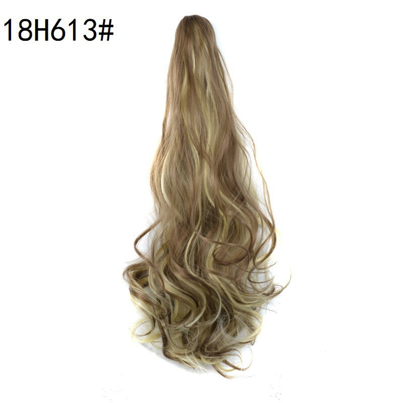 24" Multicolor Wavy Synthetic Ponytail Extension 18h613 by HitMyNeed