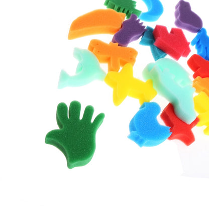 24-Piece Kids Sponge Painting Stamp Set by HitMyNeed