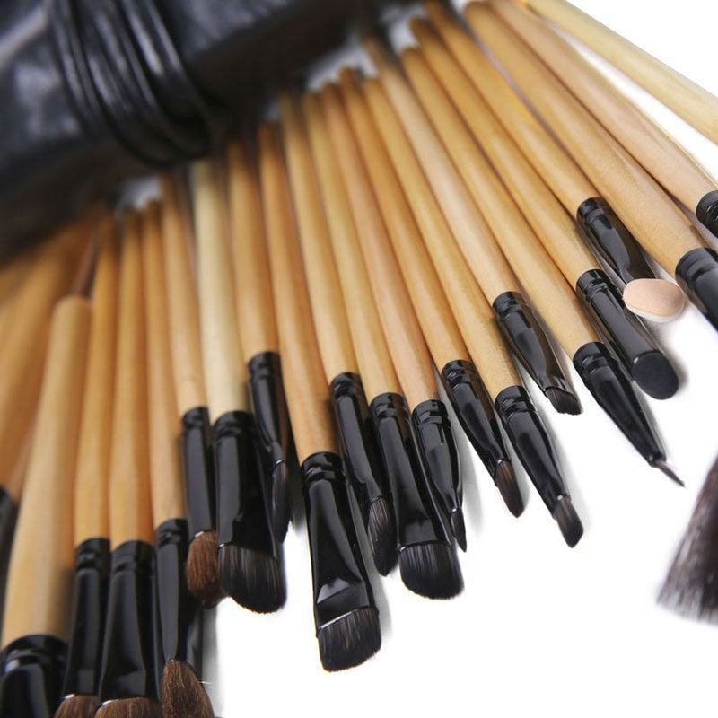 24-Piece Professional Makeup Brush Set with Case by HitMyNeed