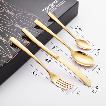 24-Piece Stainless Steel Cutlery Set for 6 Persons by HitMyNeed