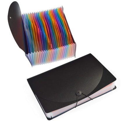 24-Pocket A4 Expanding File Folder with Cover by HitMyNeed