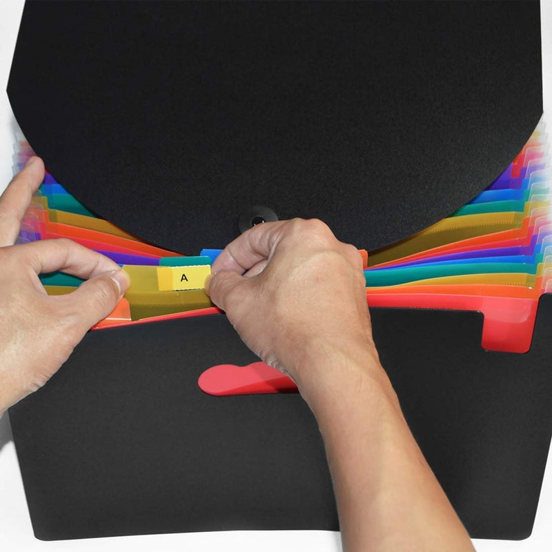24-Pocket A4 Expanding File Folder with Cover by HitMyNeed