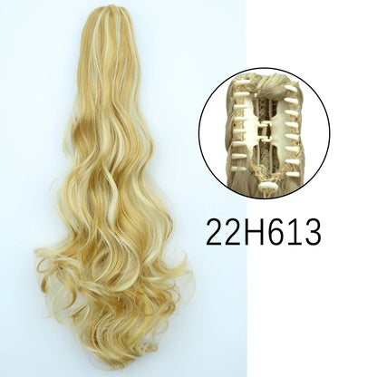 24" Synthetic Long Straight Claw Clip Ponytail w-22h613 by HitMyNeed