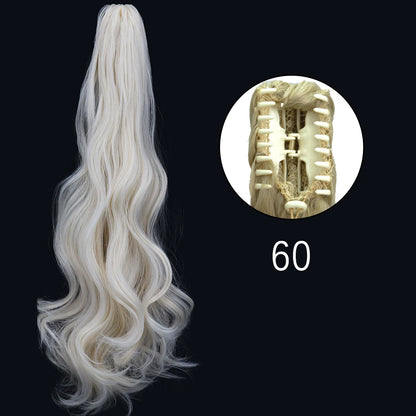 24" Synthetic Long Straight Claw Clip Ponytail w-60 by HitMyNeed