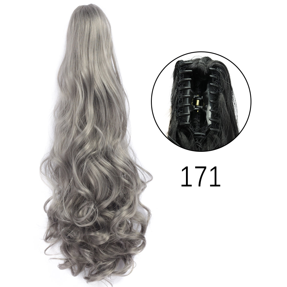 24" Synthetic Straight Claw Clip Ponytail Extension 171 by HitMyNeed