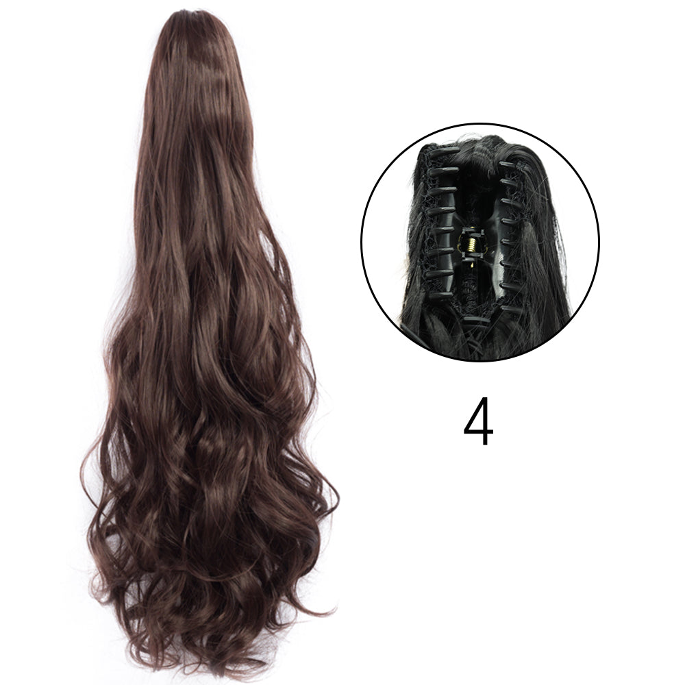 24" Synthetic Straight Claw Clip Ponytail Extension 4-200744736 by HitMyNeed