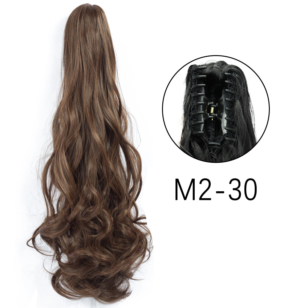 24" Synthetic Straight Claw Clip Ponytail Extension m2-30-200744737 by HitMyNeed
