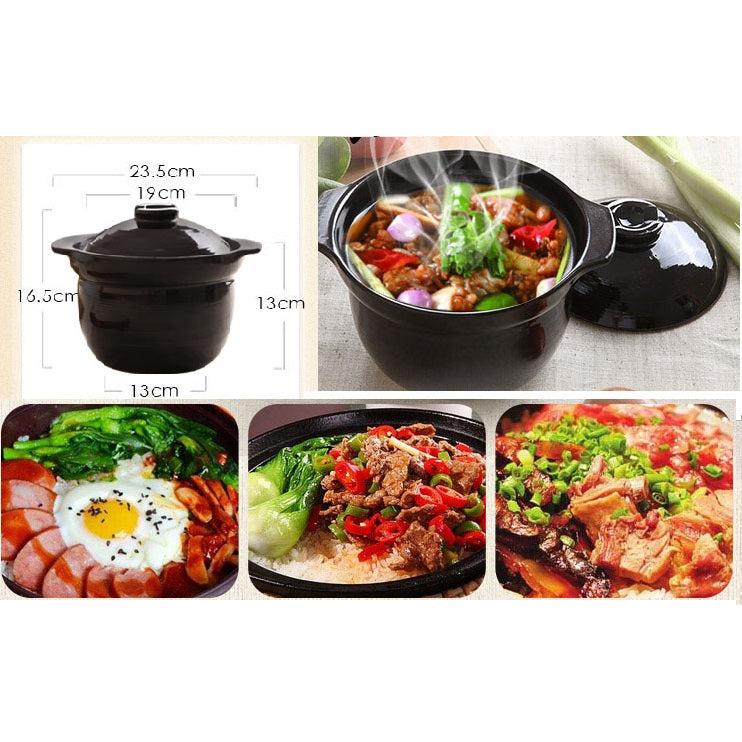 24cm Ceramic Casserole Dish with Lid by HitMyNeed
