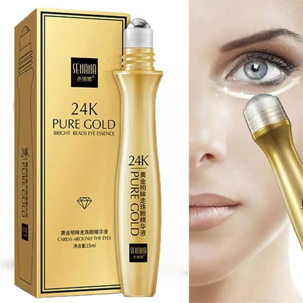 24K Gold Bright Eye Roller Serum 15ml by HitMyNeed