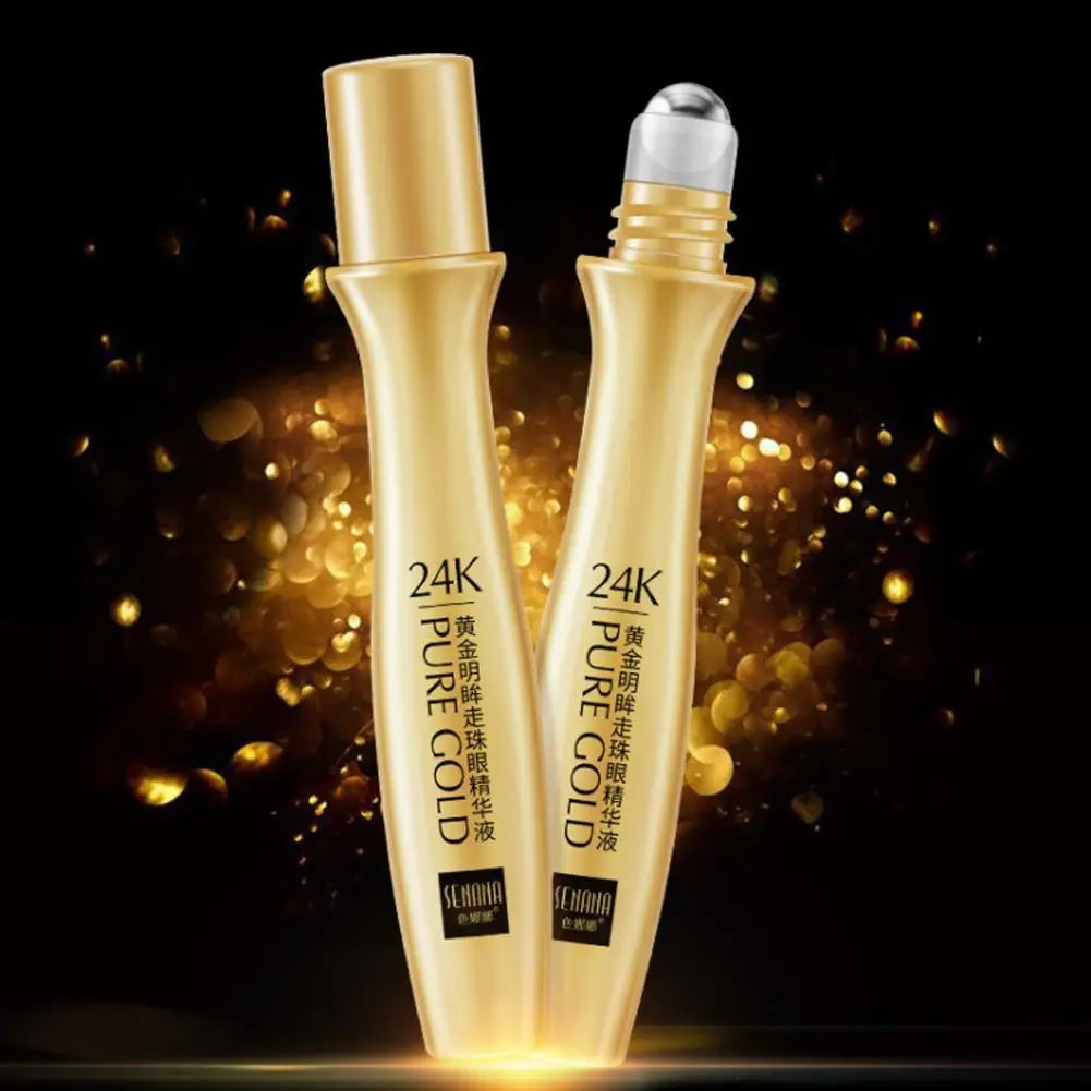 24K Gold Bright Eye Roller Serum 15ml by HitMyNeed