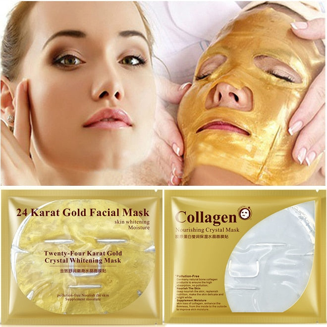 24K Gold Collagen Hydrating Face Mask by HitMyNeed