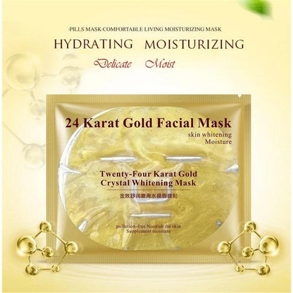 24K Gold Collagen Hydrating Face Mask by HitMyNeed