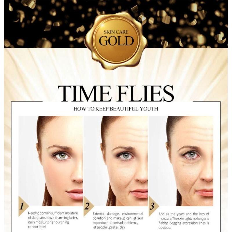 24K Gold Collagen Hydrating Face Mask by HitMyNeed