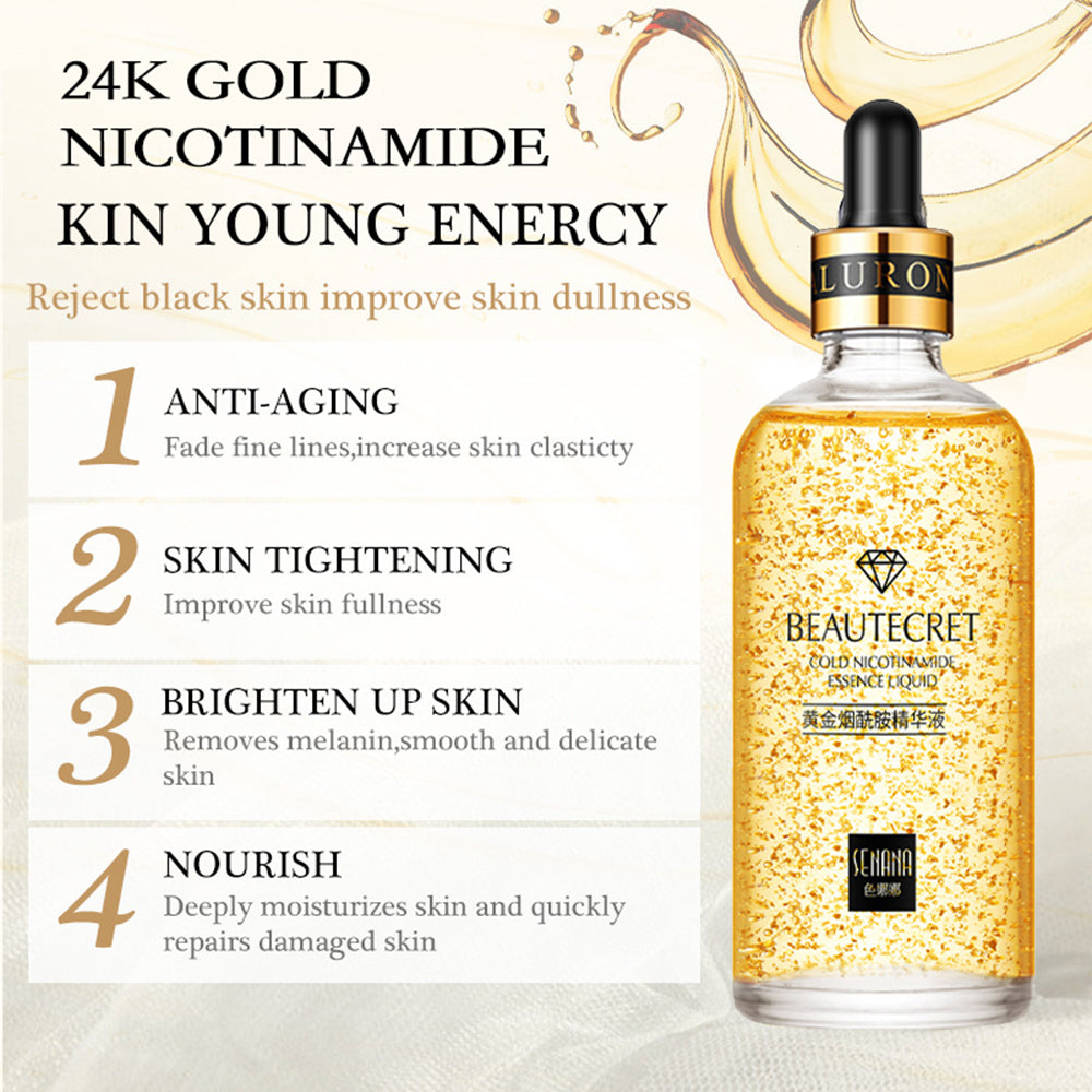 24K Gold Niacinamide Hydrating Anti-Aging Essence niacinamide-15ml by HitMyNeed