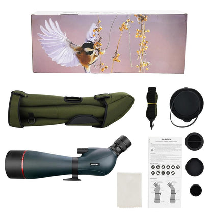 25-75x100 Spotting Scope with Dual Focus, FMC Optics by HitMyNeed