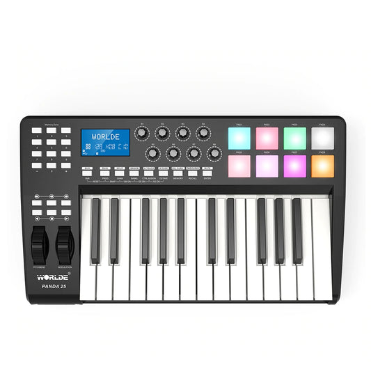 25-Key MIDI Keyboard with Drum Pads and USB by HitMyNeed