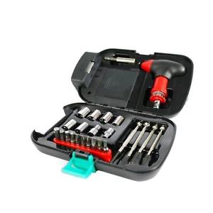 25-Piece Portable Mixed Tool Kit with Flashlight by HitMyNeed