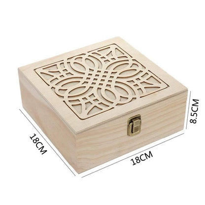 25-Slot Wooden Essential Oil Storage Box by HitMyNeed