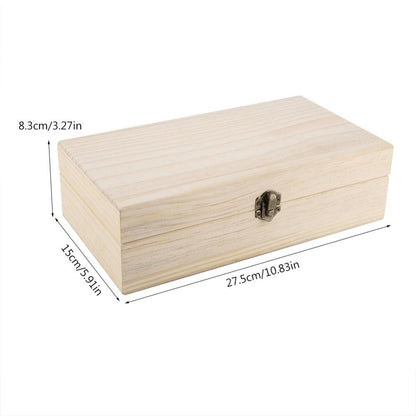 25 Slot Wooden Essential Oil Storage Box Organizer by HitMyNeed