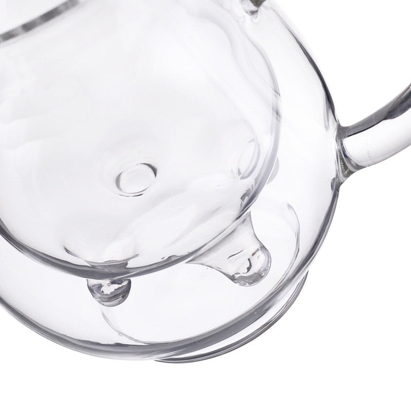 250ml Clear Glass Milk Jug with Handle and Spout by HitMyNeed