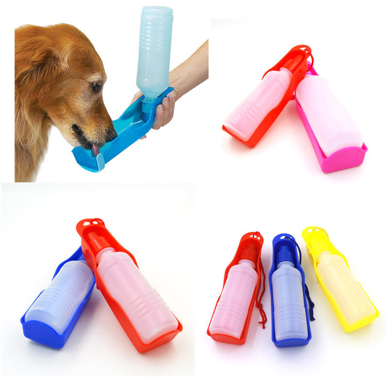 250ml Folding Portable Dog Water Bottle green by HitMyNeed