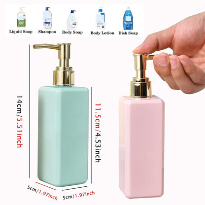 250ml Refillable Plastic Shampoo Dispenser Bottle by HitMyNeed