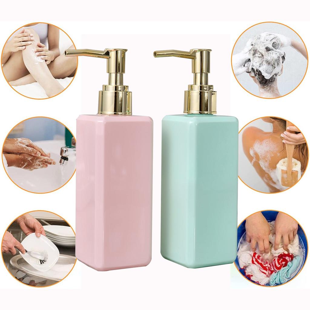 250ml Refillable Plastic Shampoo Dispenser Bottle by HitMyNeed
