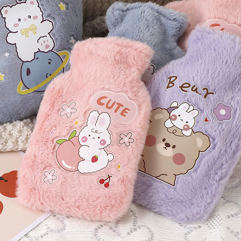 250ml Reusable Plush Hot Water Bottle by HitMyNeed