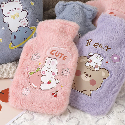 250ml Reusable Plush Hot Water Bottle by HitMyNeed