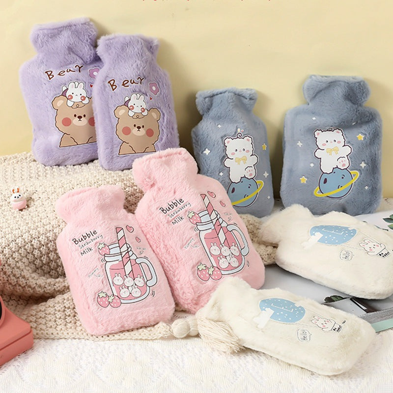 250ml Reusable Plush Hot Water Bottle by HitMyNeed