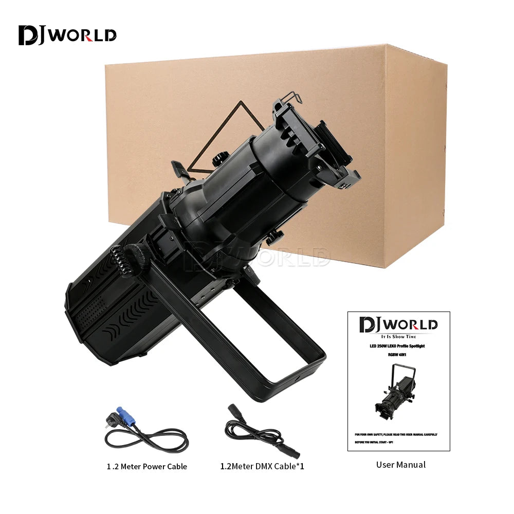 250W RGBW LED Ellipsoidal ERS Stage Spotlight by HitMyNeed