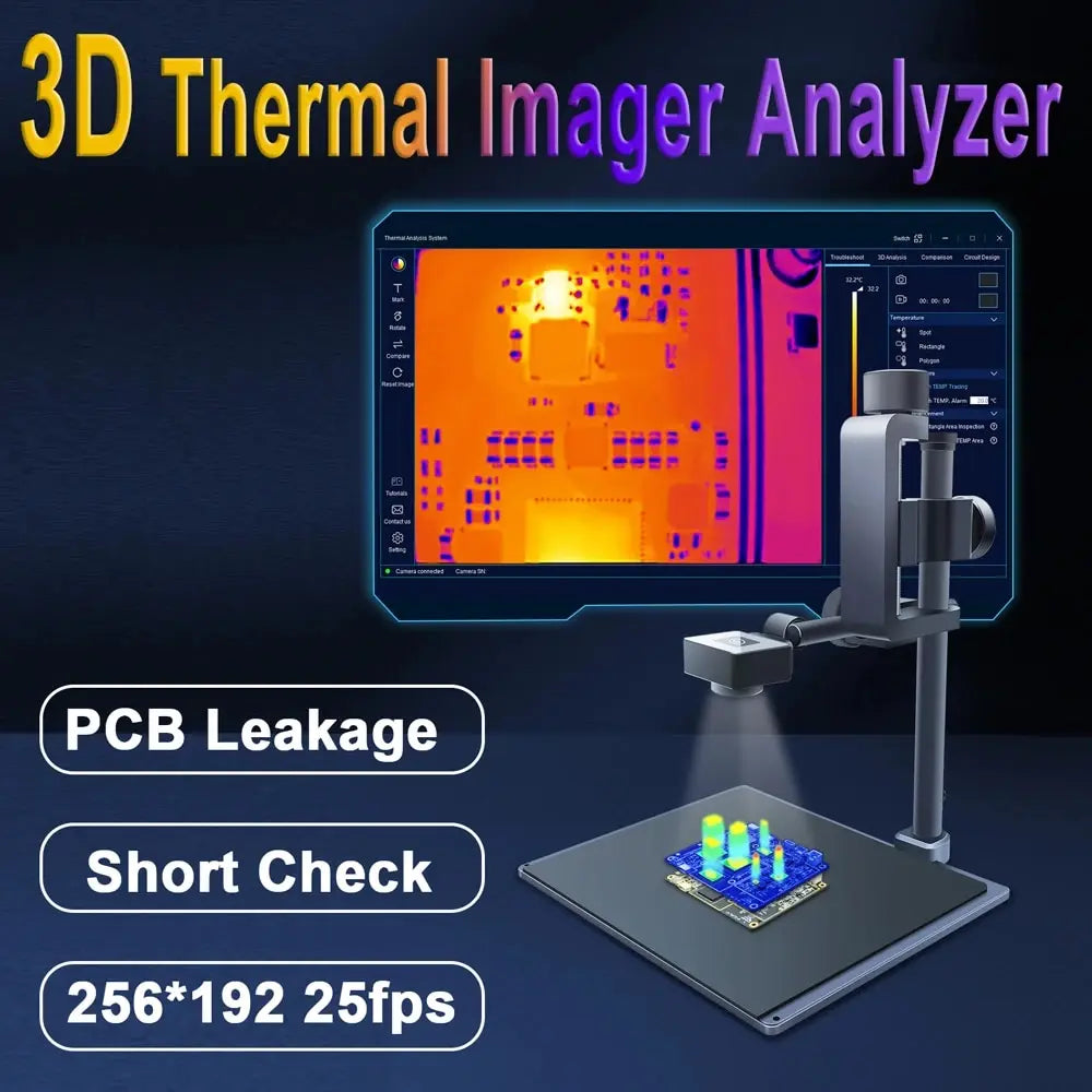 256x192 3D PCB Thermal Imaging Analyzer by HitMyNeed