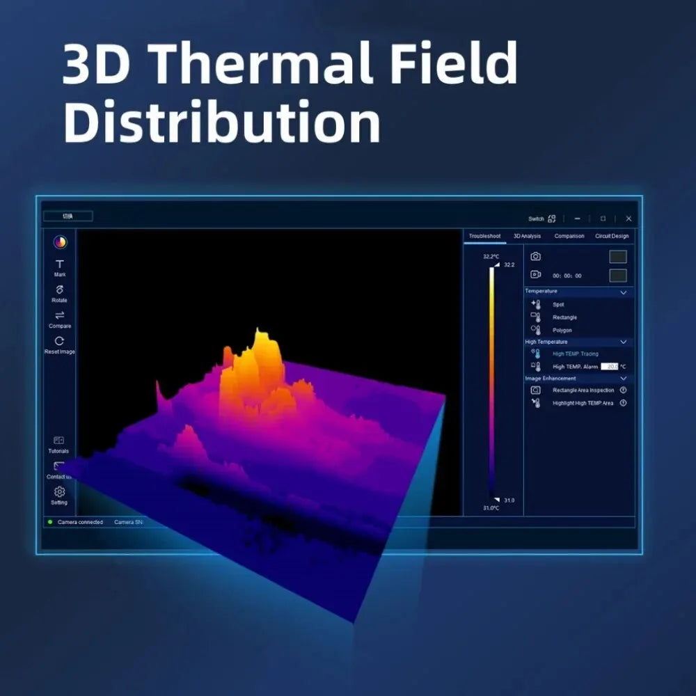 256x192 3D PCB Thermal Imaging Analyzer by HitMyNeed